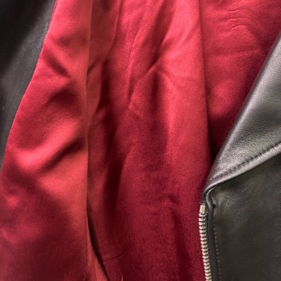 Cadogan Men's Black Leather Motorcycle Jacket SZ Medium New without tags - Picture 4 of 12